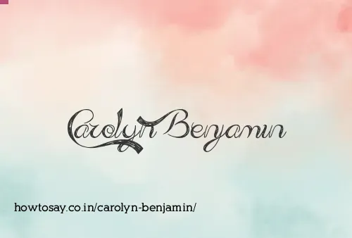 Carolyn Benjamin