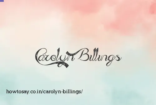 Carolyn Billings