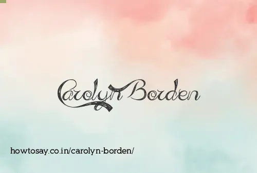 Carolyn Borden