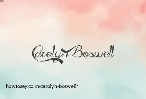 Carolyn Boswell