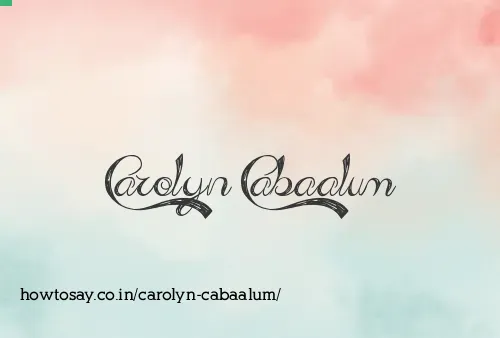 Carolyn Cabaalum