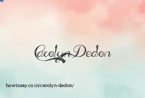 Carolyn Dedon