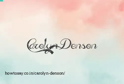 Carolyn Denson