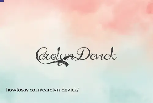 Carolyn Devick