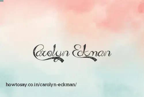 Carolyn Eckman