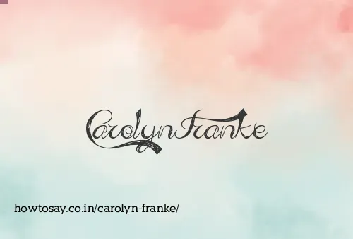 Carolyn Franke