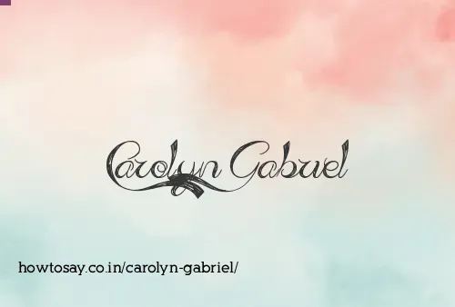 Carolyn Gabriel