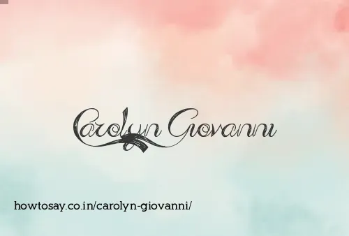 Carolyn Giovanni