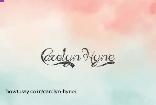Carolyn Hyne