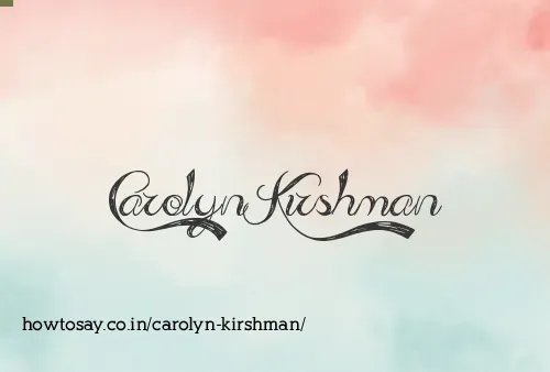 Carolyn Kirshman