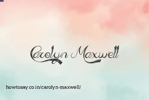 Carolyn Maxwell