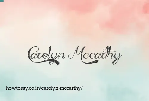Carolyn Mccarthy