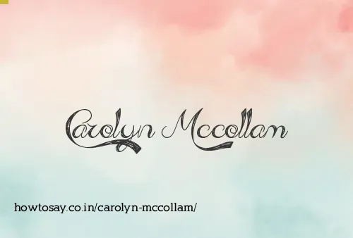 Carolyn Mccollam
