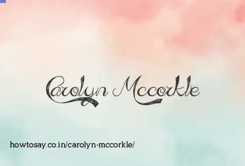 Carolyn Mccorkle