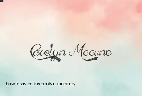 Carolyn Mccune