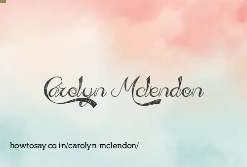 Carolyn Mclendon