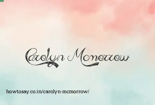 Carolyn Mcmorrow