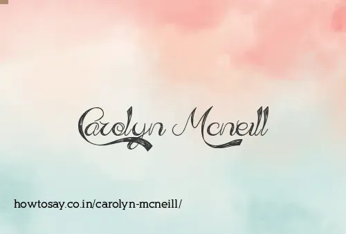 Carolyn Mcneill
