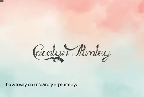 Carolyn Plumley