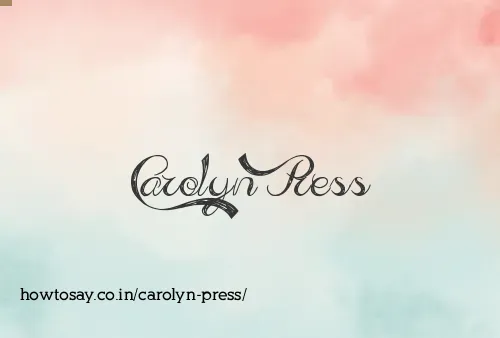 Carolyn Press