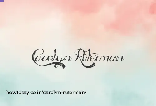 Carolyn Ruterman