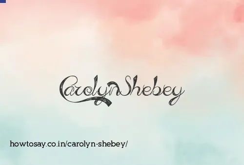 Carolyn Shebey