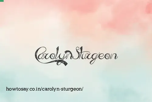 Carolyn Sturgeon