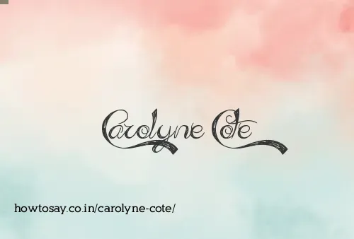 Carolyne Cote