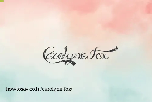 Carolyne Fox