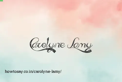 Carolyne Lamy