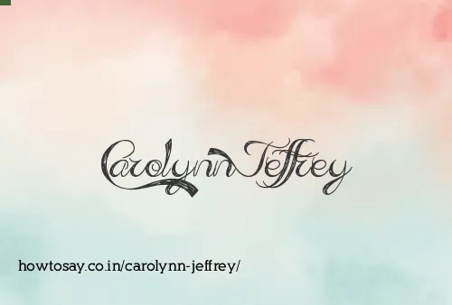 Carolynn Jeffrey