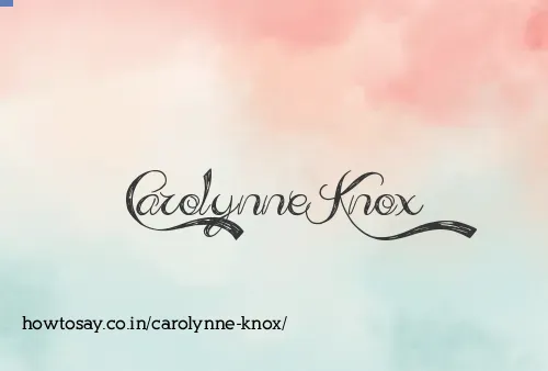 Carolynne Knox