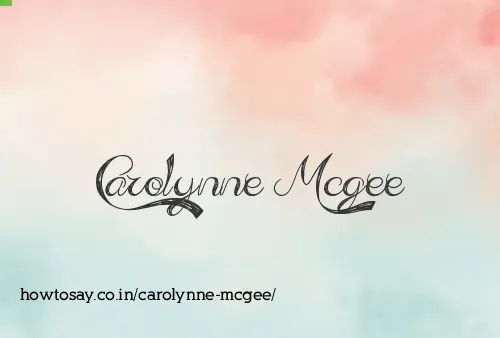 Carolynne Mcgee