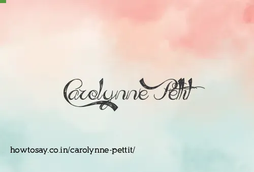 Carolynne Pettit
