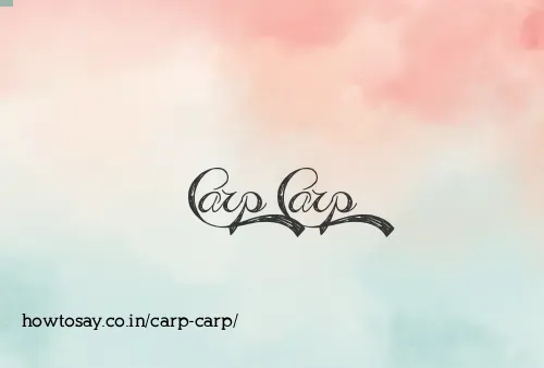 Carp Carp