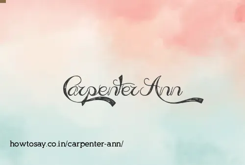 Carpenter Ann