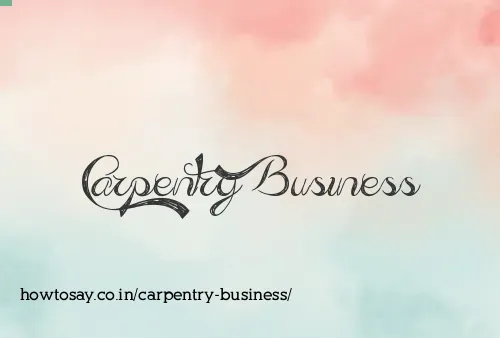 Carpentry Business