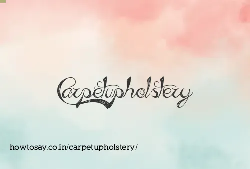 Carpetupholstery