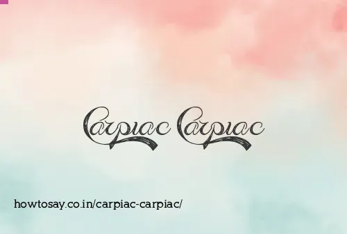 Carpiac Carpiac