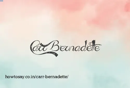 Carr Bernadette