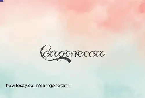 Carrgenecarr