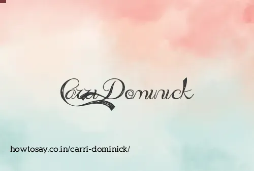 Carri Dominick