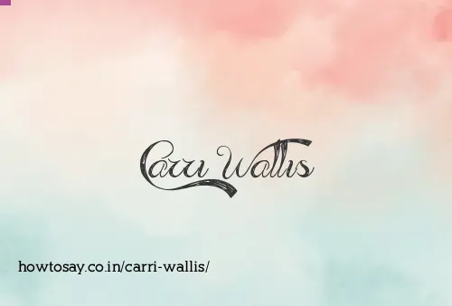 Carri Wallis