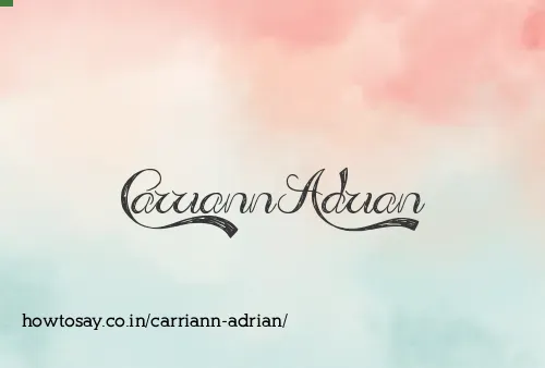 Carriann Adrian