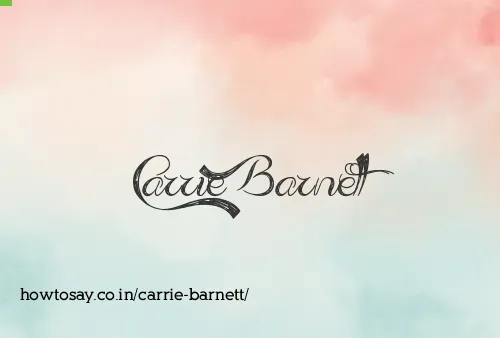 Carrie Barnett