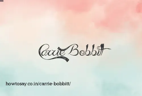 Carrie Bobbitt