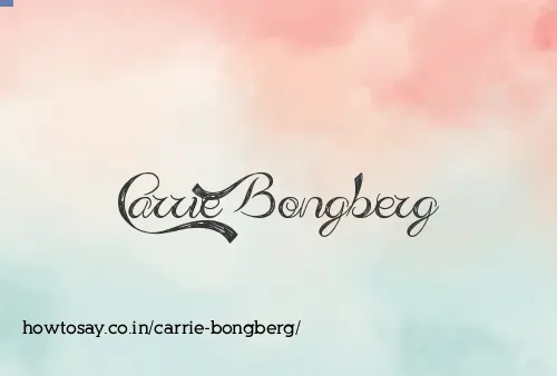 Carrie Bongberg