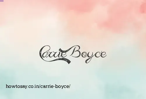 Carrie Boyce