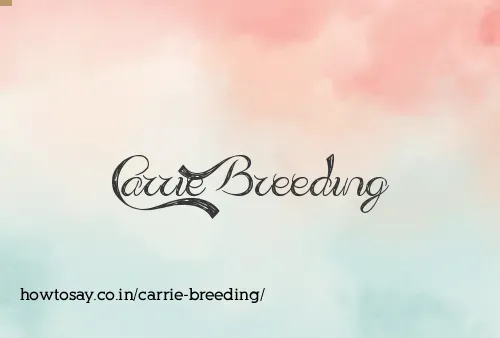 Carrie Breeding