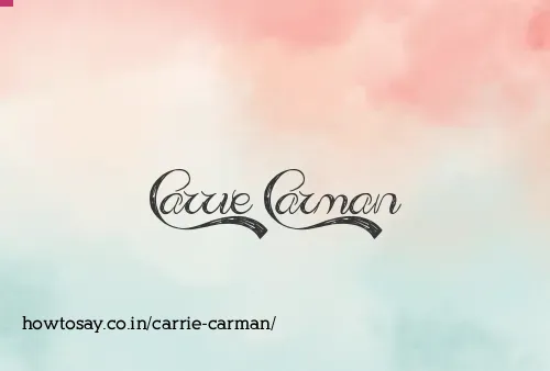 Carrie Carman